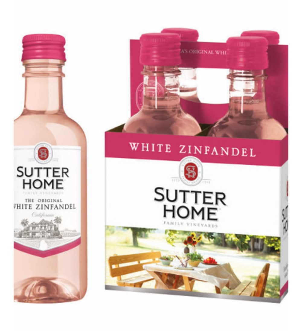 Sutter Home White Zinfandel (187ml Plastic Bottle)