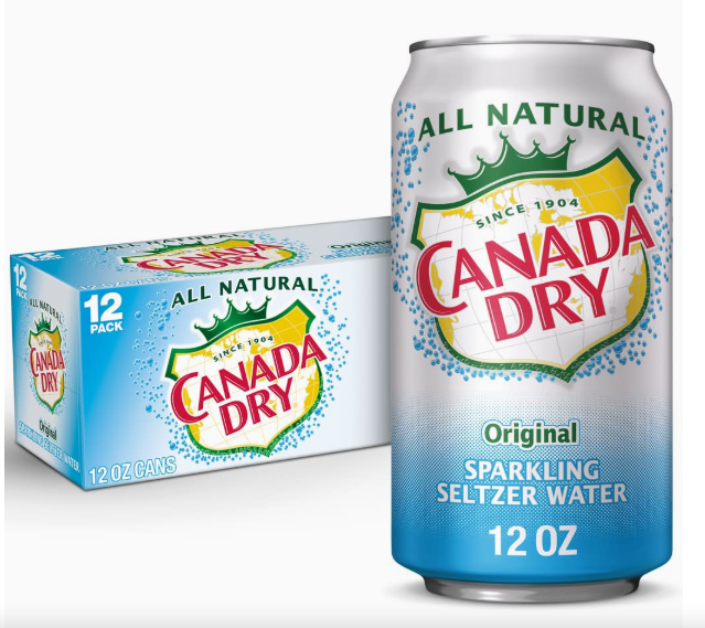 Canada Dry Original Sparkling Seltzer Water (12 x 12 fl oz)