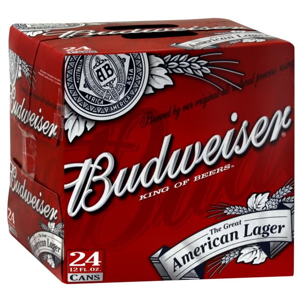 Budweiser American Lager Beer (24 x 12 fl oz)