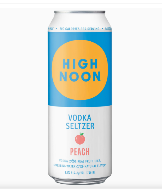 High Noon Vodka Hard Seltzer, Peach (700 ml)