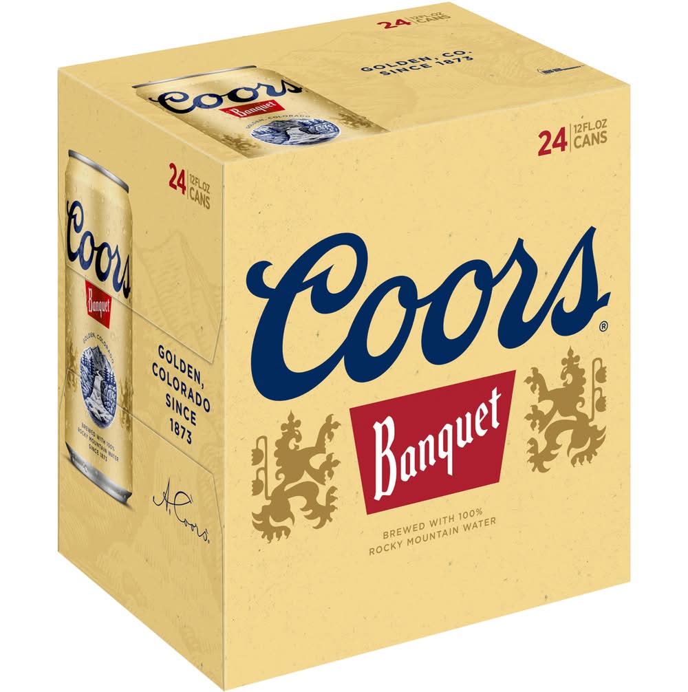 Coors Banquet Lager Beer (24 x 12 fl oz)