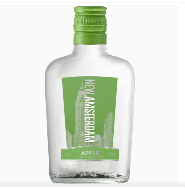New Amsterdam Flavored Vodka, Apple (200 ml)