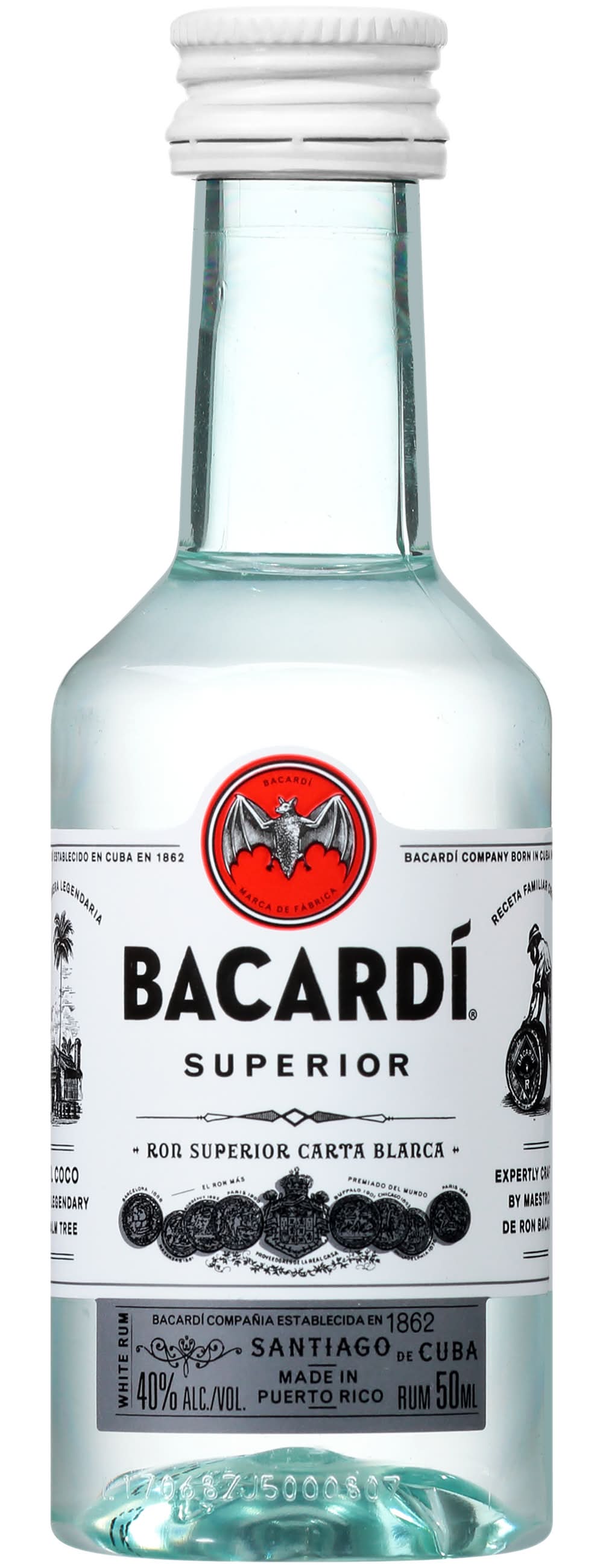 Bacardí Superior White Rum (50 ml)