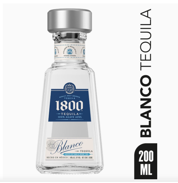1800 Blanco Tequila Liquor (200 ml)
