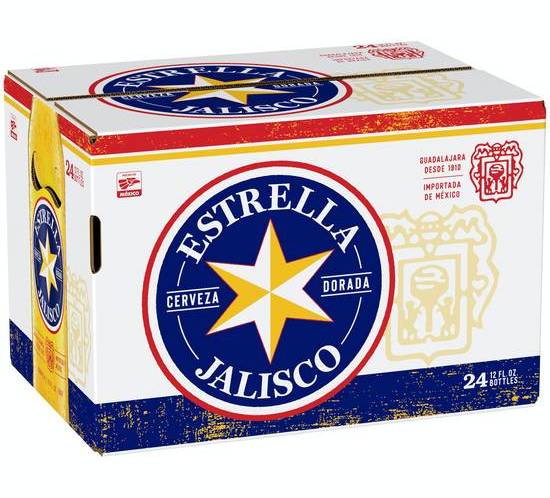 Estrella Jalisco Mexican Pale Lager Beer (24 ct, 12 fl oz)