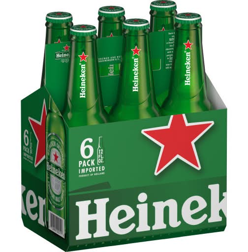Heineken Original Premium Malt Lager Beer (6 x 12 fl oz)