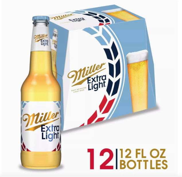 Miller Extra Light Beer (12 x 12 fl oz)