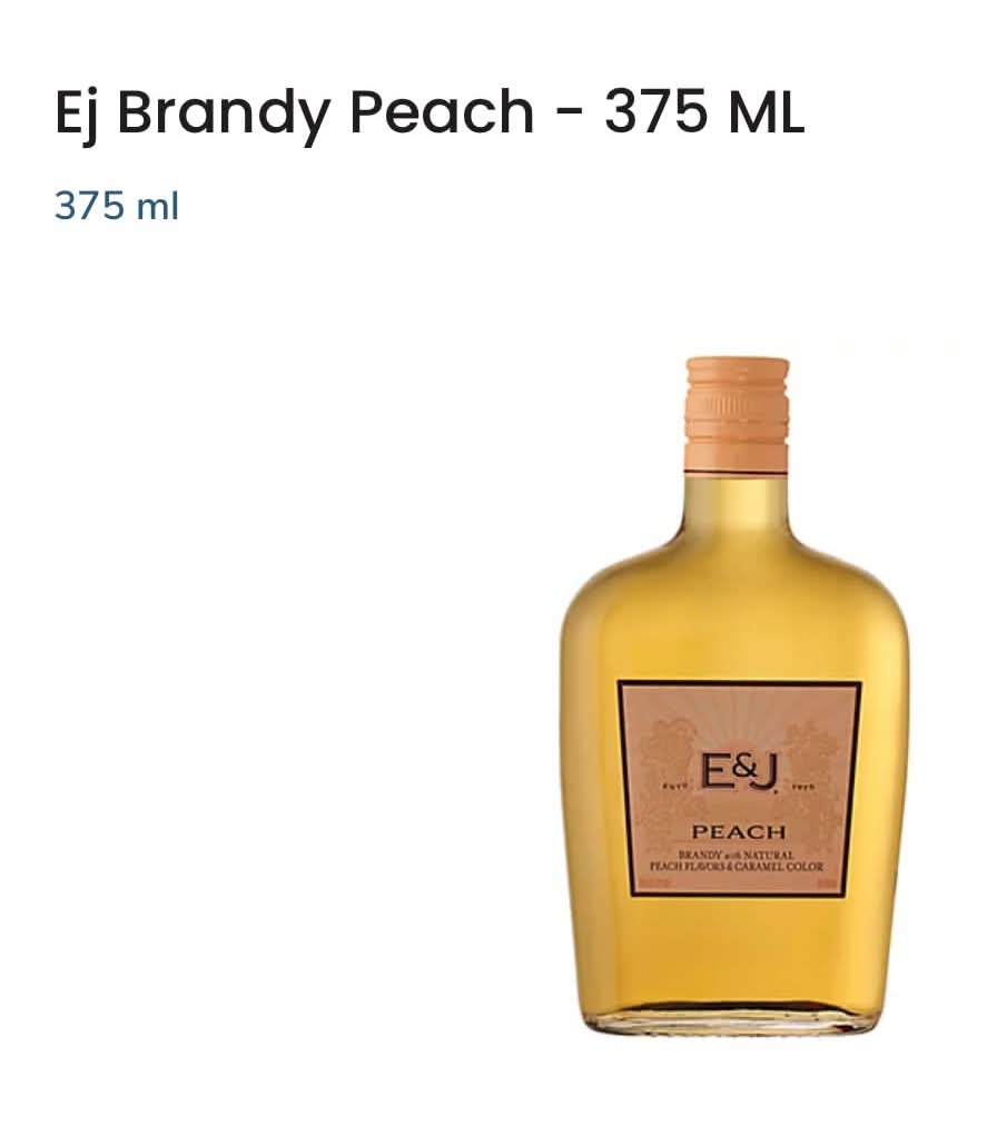 E&J Peach Brandy (375 ml)