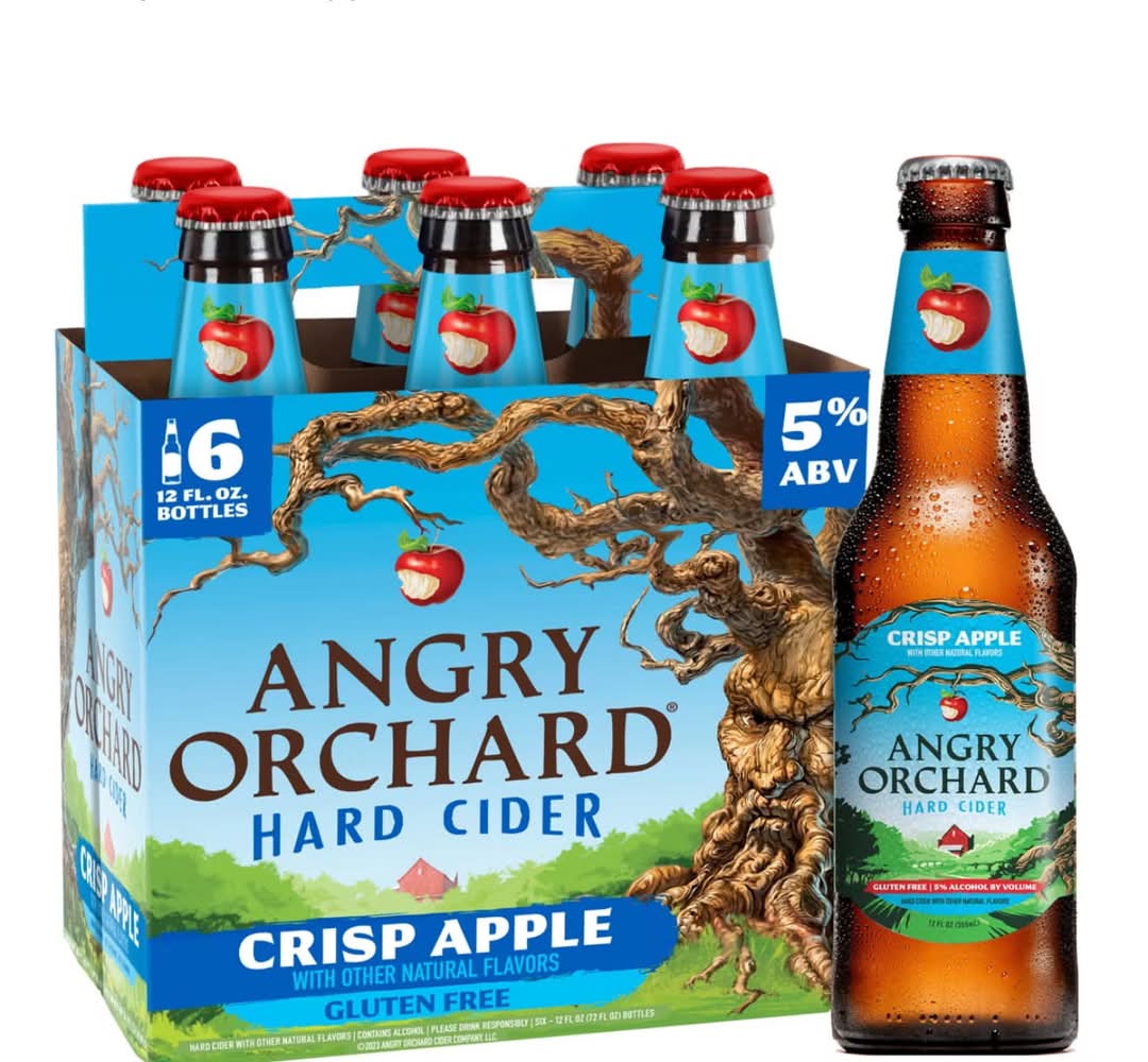 Angry Orchard Crisp Apple Hard Cider (6 x 12 fl oz)