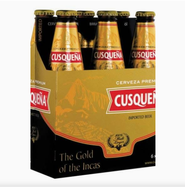 Cusqueña Peruvian Gold Lager Beer (6 x 12 fl oz)