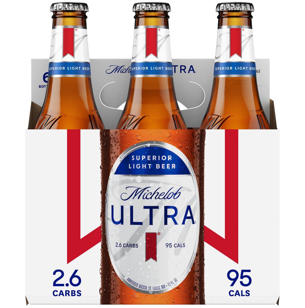 Michelob Ultra Superior Light Beer (6 x 12 fl oz)