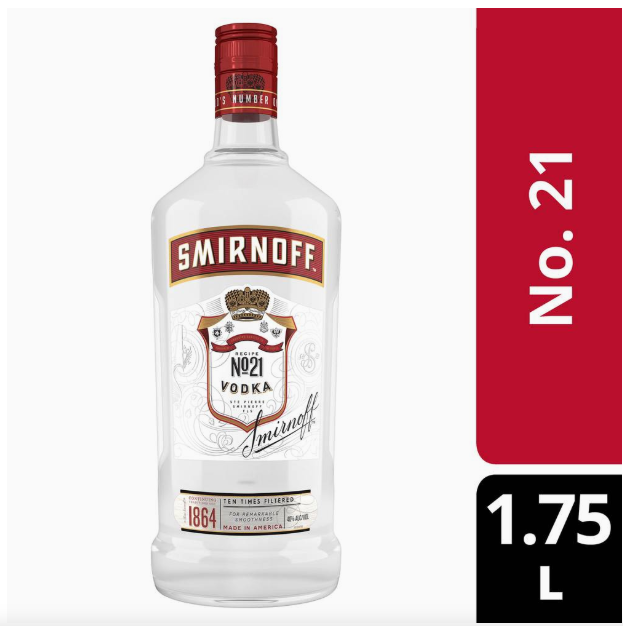 Smirnoff No 21 Vodka (1.75 L)
