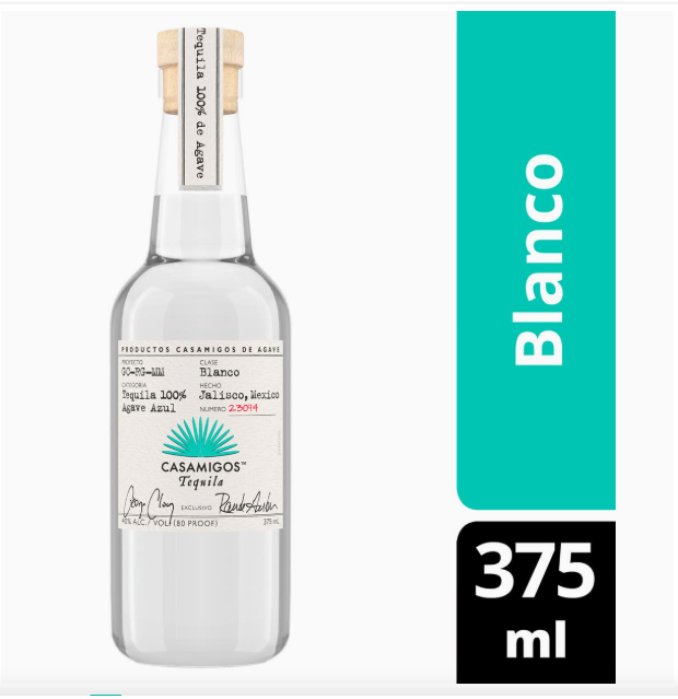Casamigos Blanco Agave Tequila (375 ml)