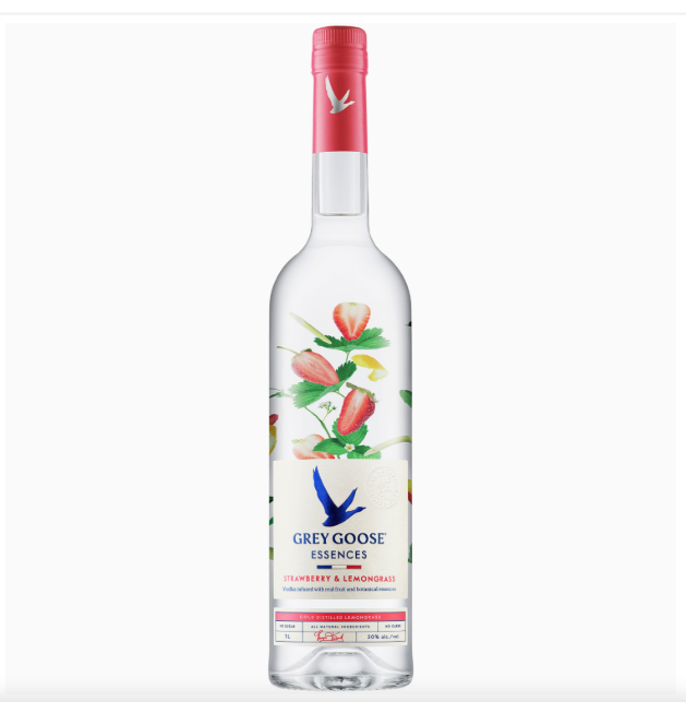 Grey Goose Essences Strawberry & Lemongrass Vodka (1 L)