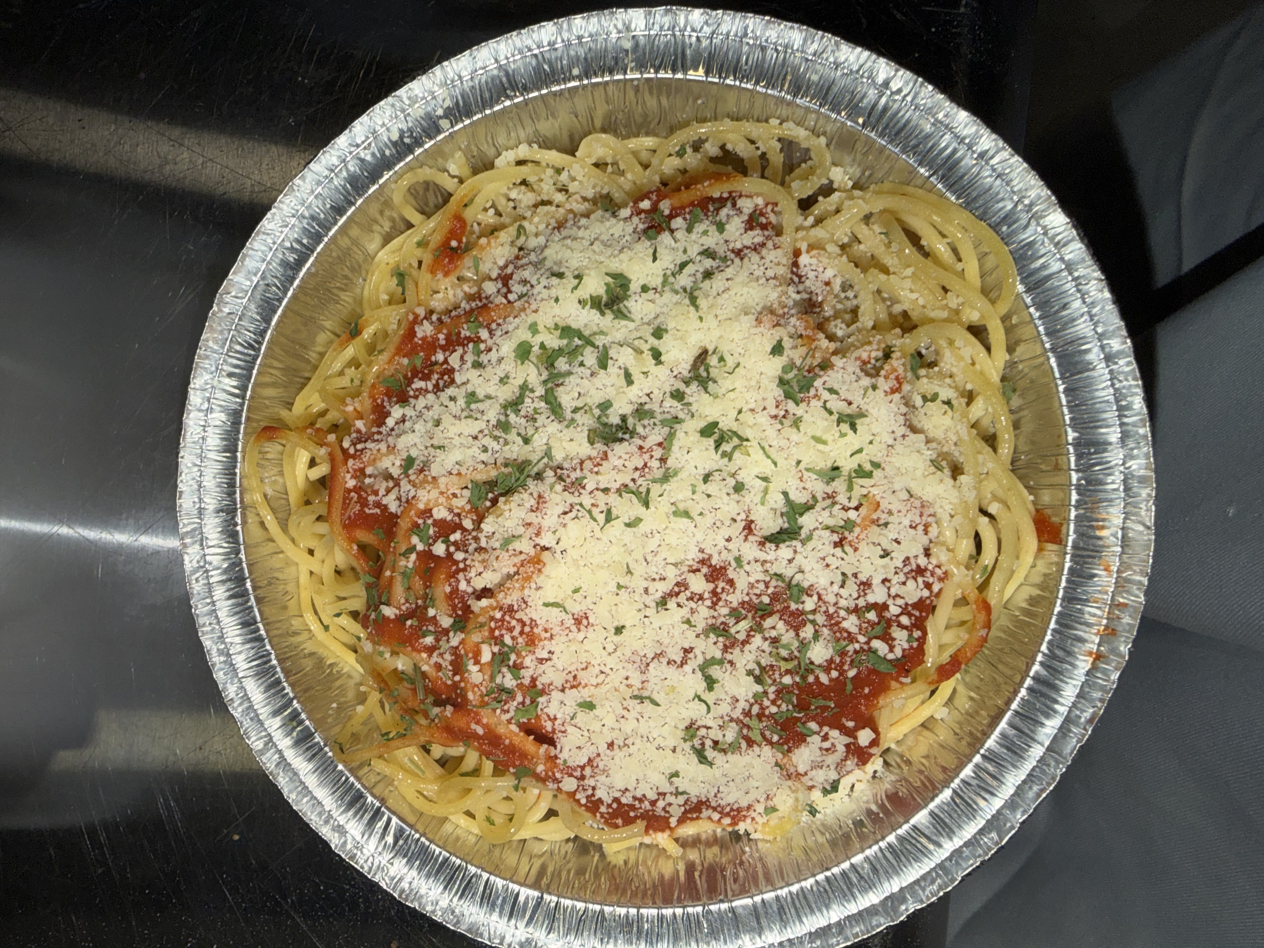 Pasta with Tomato Sauce - Regular 3 Rolls/ Sd Salad