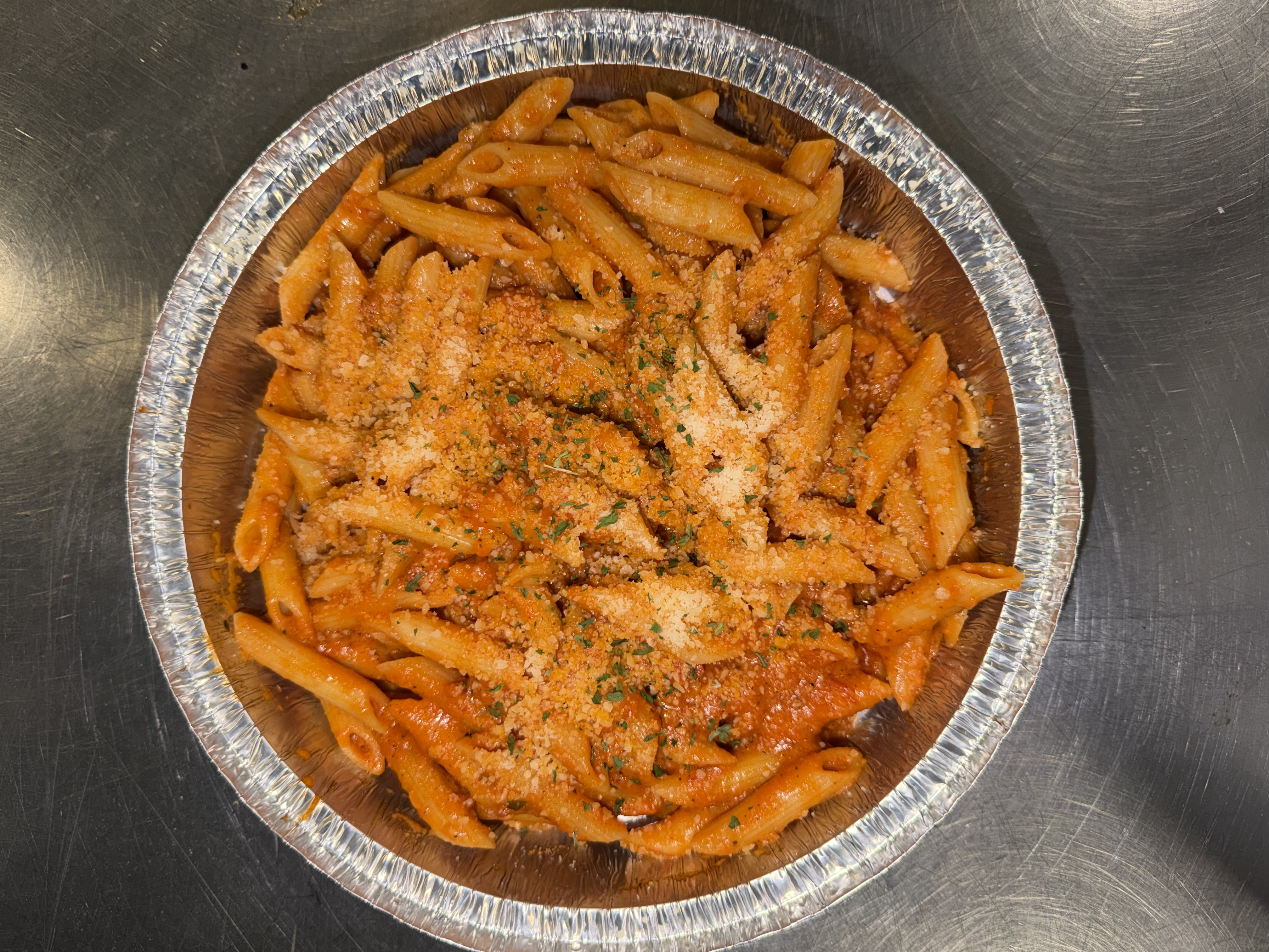 Penne with Pink Sauce - Regular 3 Rolls/ Sd Salad