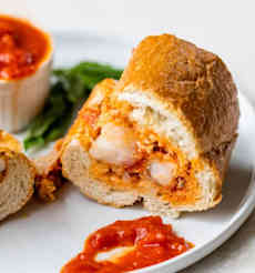 Shrimp Parmigiana Sandwich