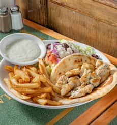 Chicken Souvlaki Platter Specialty
