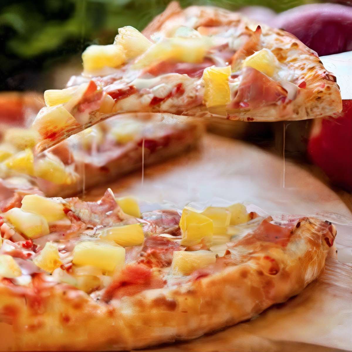 Hawaiian (White Pizza) (Medium)