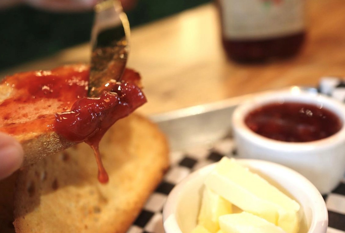 Toast With Butter & Jam