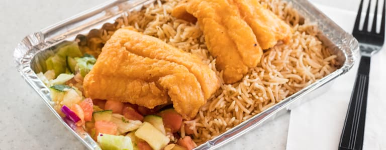 2 Piece Fish over Rice