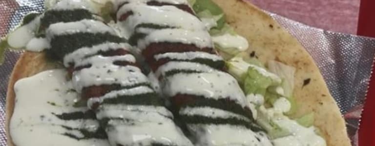 Kofta Kebab on Pita