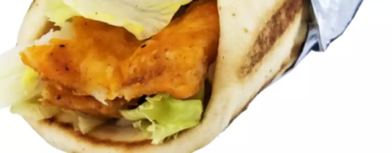 2 Piece Fish on Pita