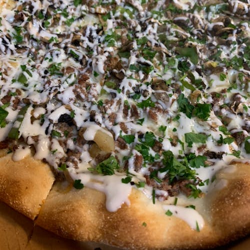 Philly Steak Bomb Rancher Pizza