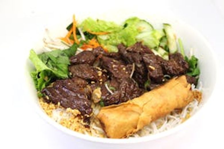 V63. Shaky Beef, Egg Roll (Bò Lúc Lắc, Chả Giò)
