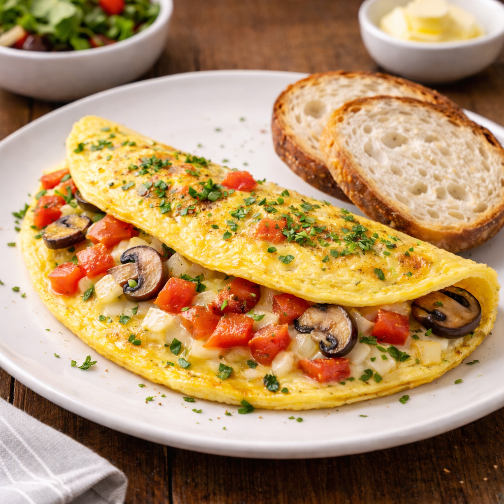 Veggie Omelet Plate