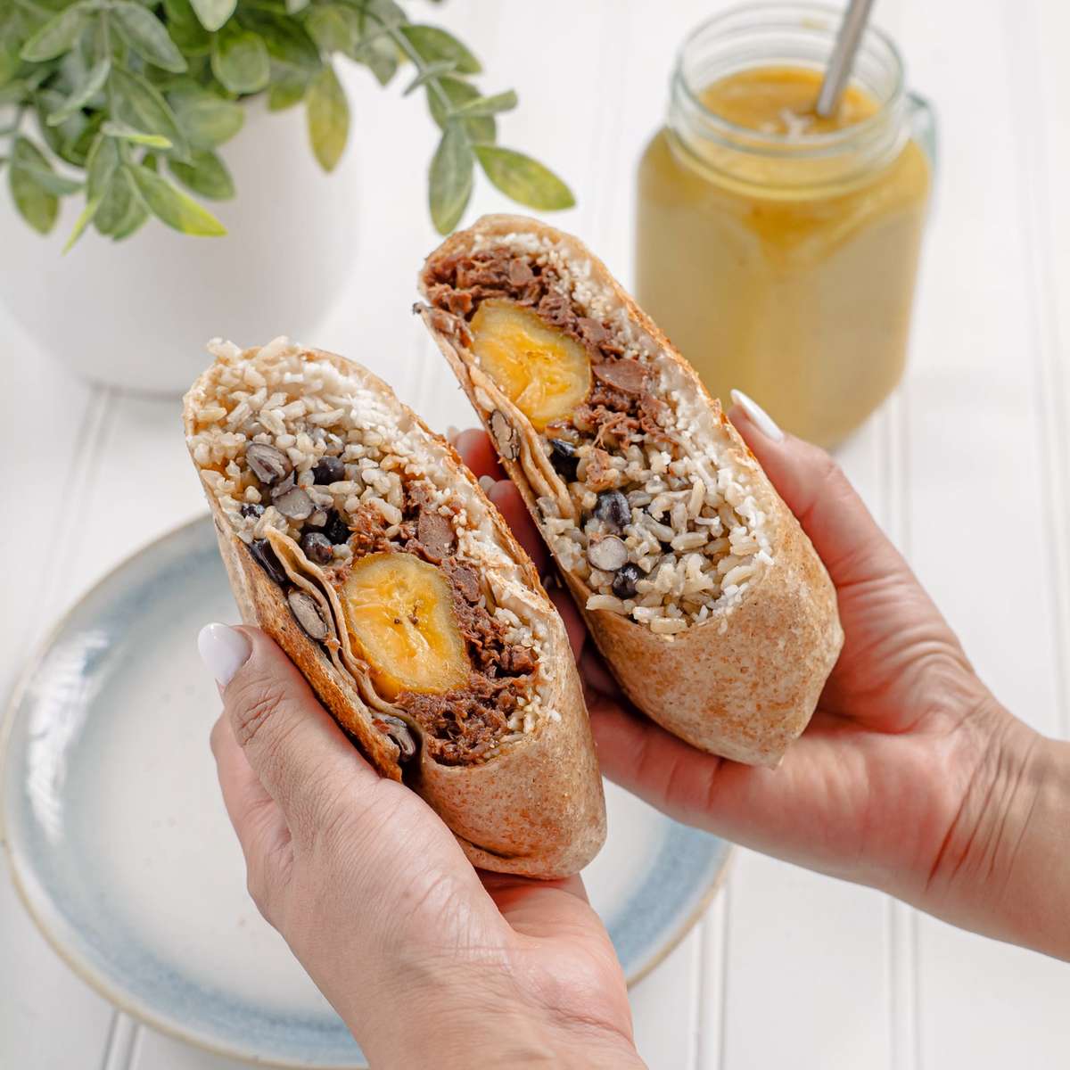 BBQ Jackfruit Burrito
