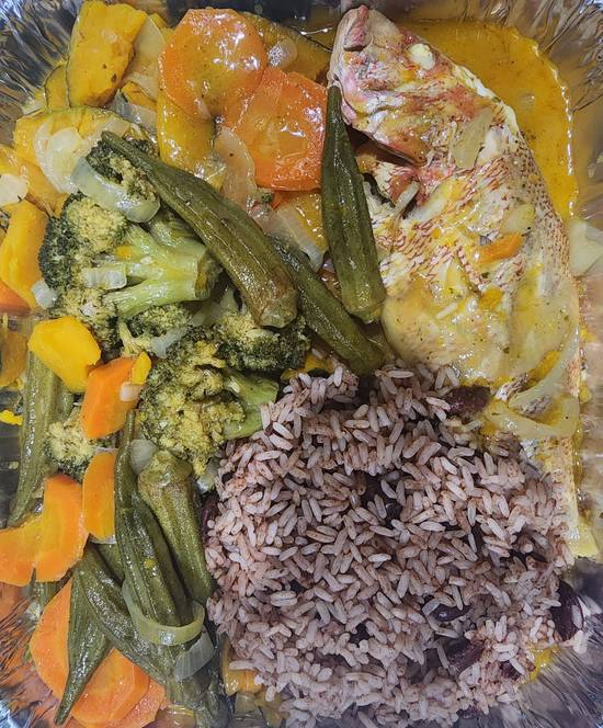 Steam Snapper Fish Meal