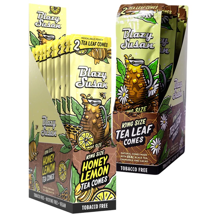 Blazy Susan Tea Leaf Cones 2pk
