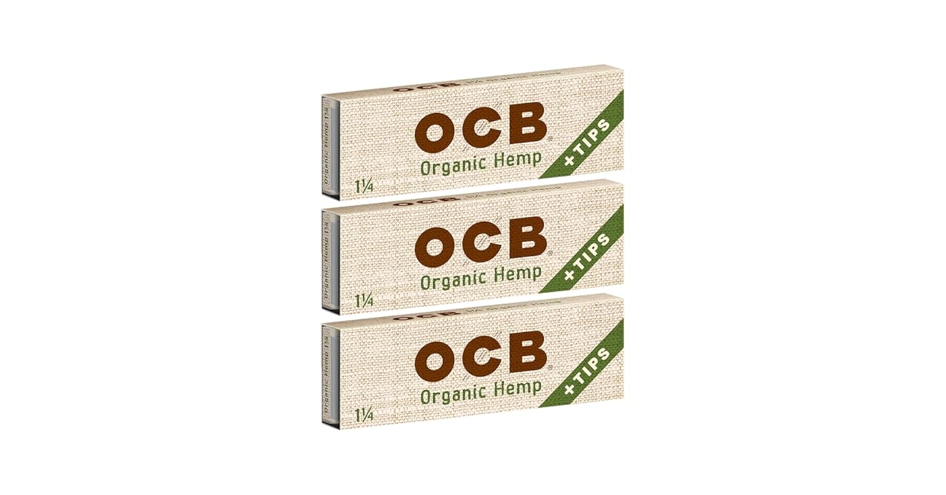 OCB Organic Hemp Slim Papers + Tips