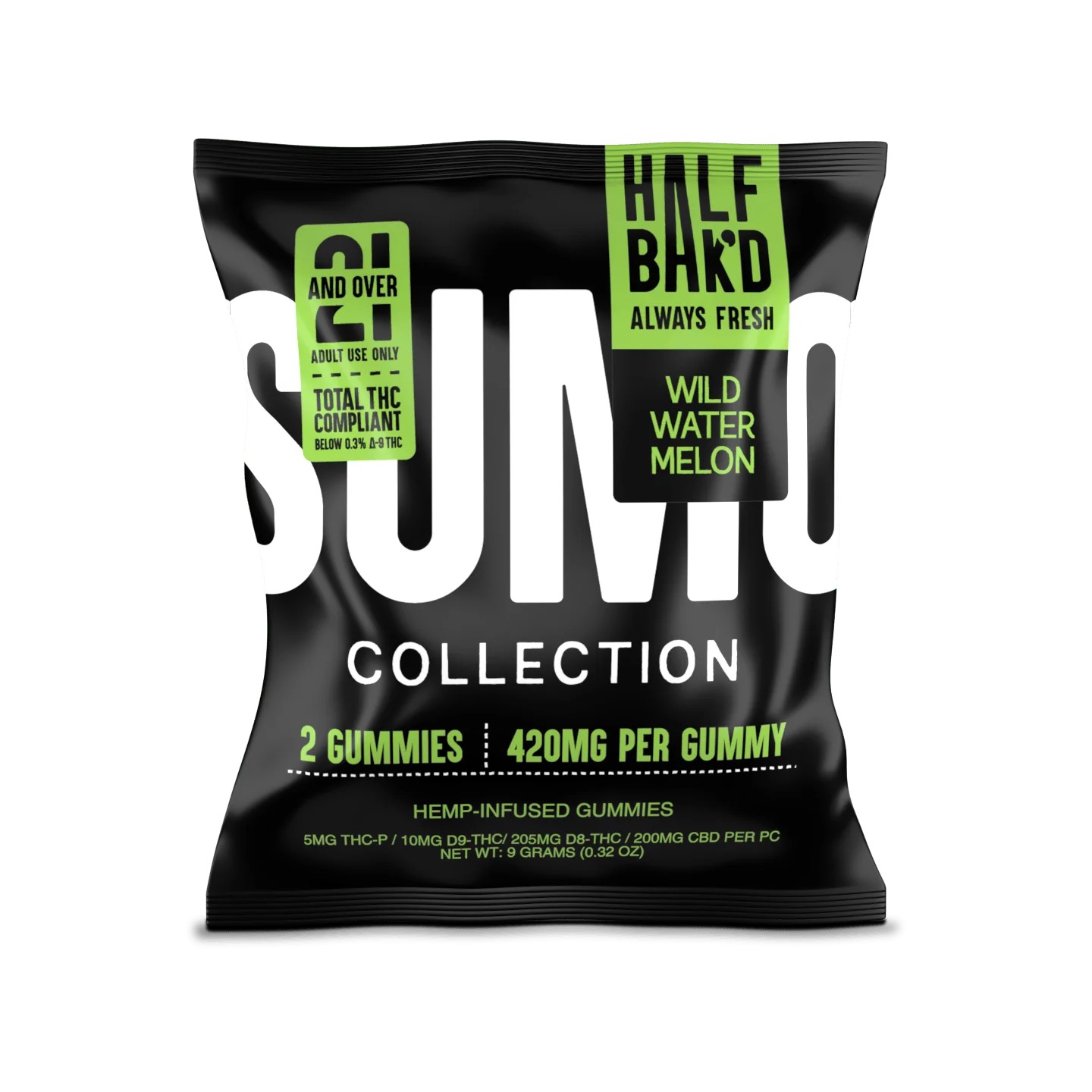 Half Bak'd Sumo Gummies 420mg - 2pk
