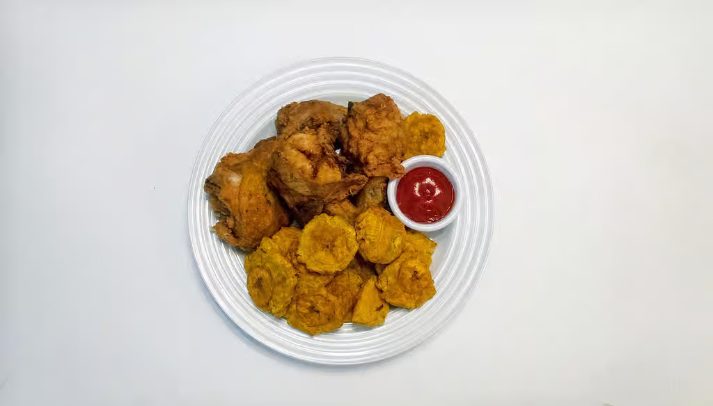Pica Pollo 3 Piezas +Tostones/3Pieces +Tostones