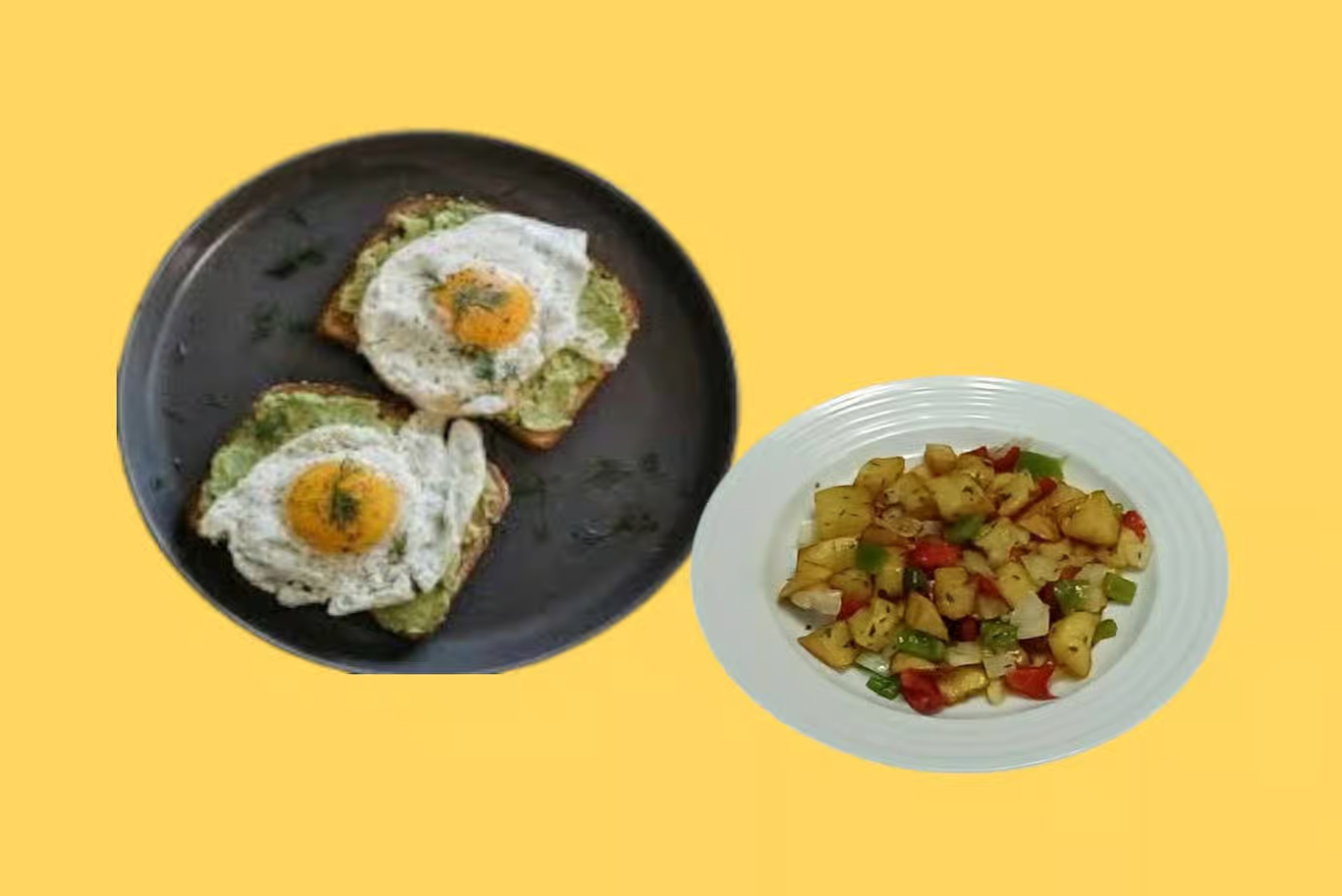Avocado Toast w. Home Fries/ Tostada de Aguacate con Papas Caseras