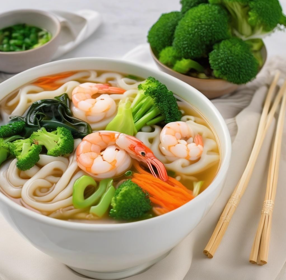 Shrimp Udon Soup