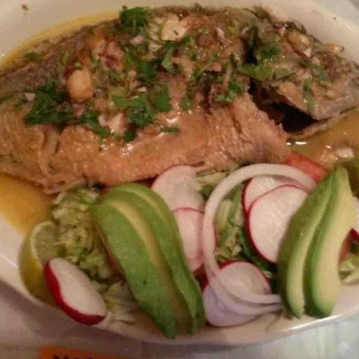 Mojarra al Mojo de Ajo