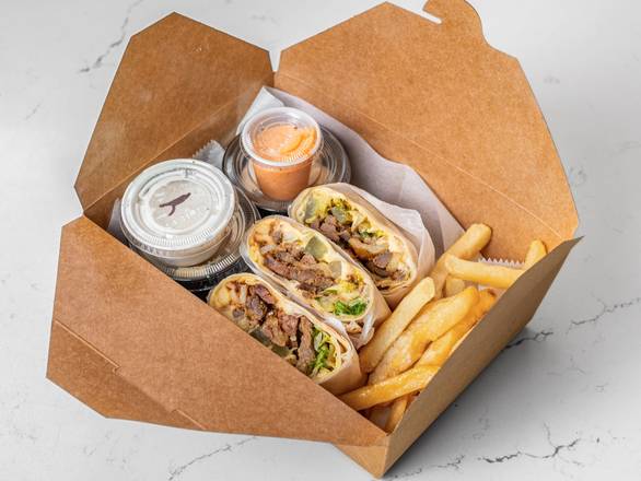 Box Shawarma Meat Wrap