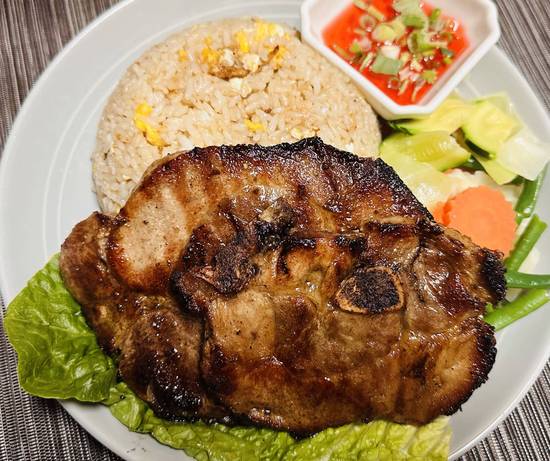 Pork Chop Pineapple Rice