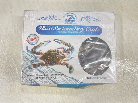 Clean Blue Crab
