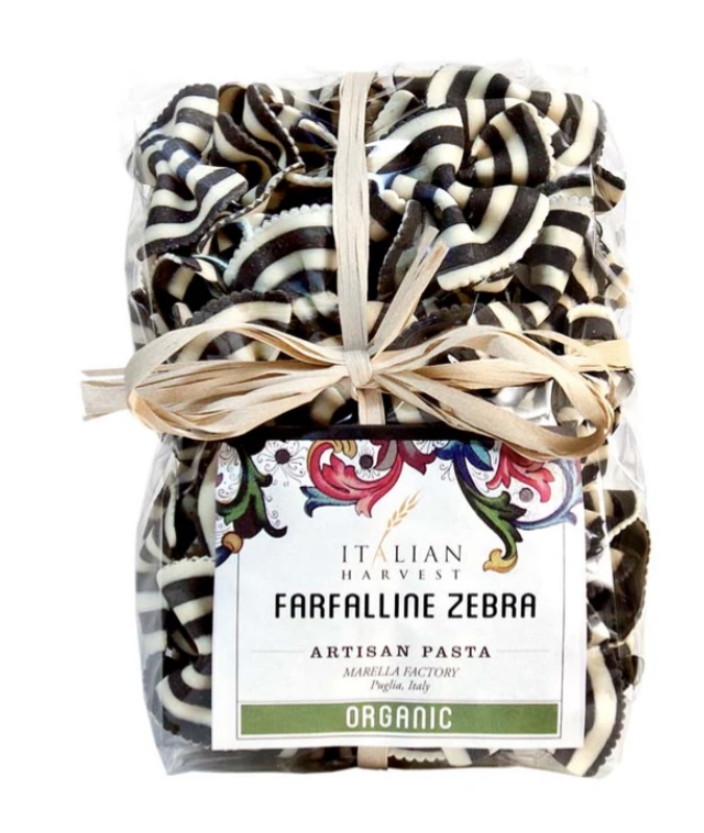Farfalline Zebra (Small Black & White Striped Bowties)