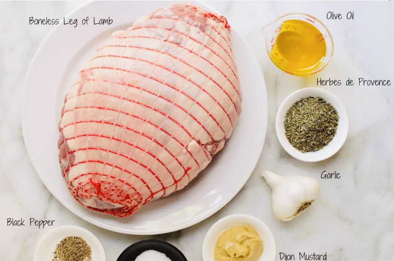 Boneless leg of lamb