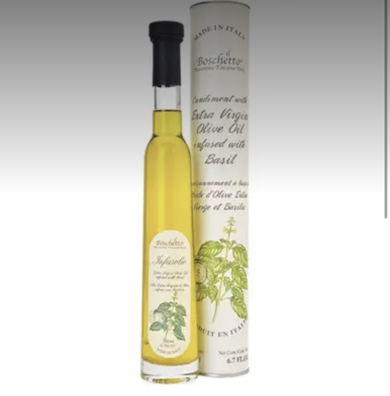 Il Boschetto Basil Infused Extra Virgin Olive Oil