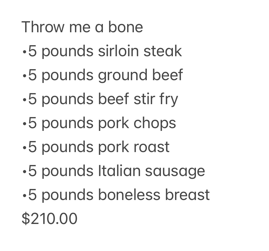 Throw Me a Bone