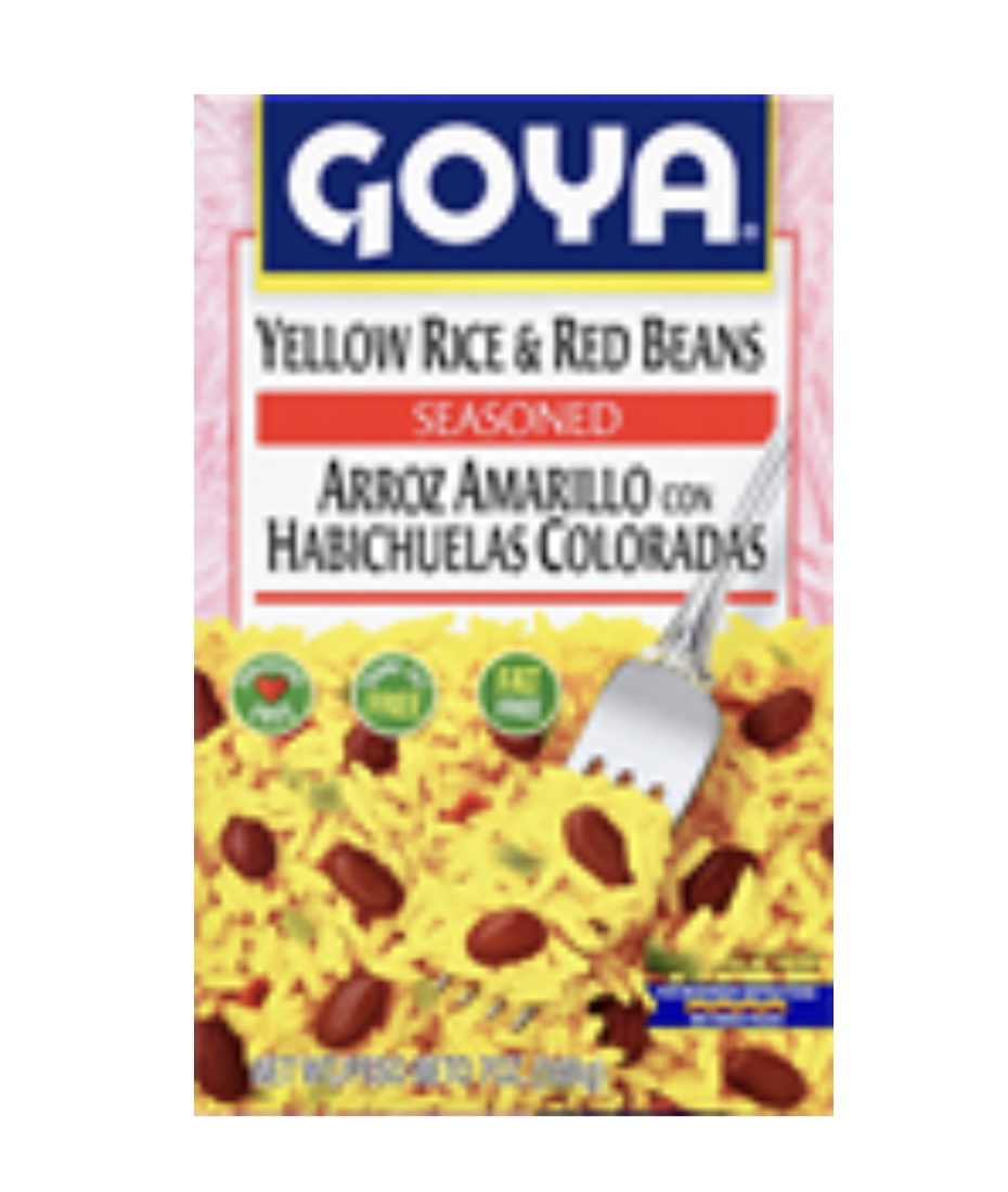 Yellow Rice and Red Beans