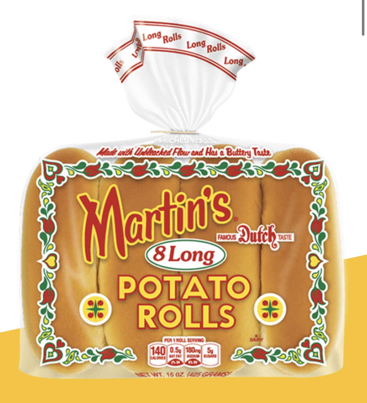 Long Potato Rolls