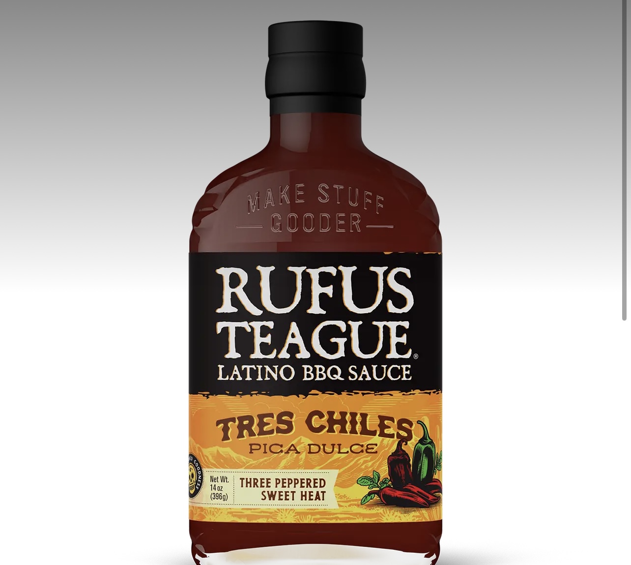 Rufus Teague tres chiles pica dulce bbq sauce
