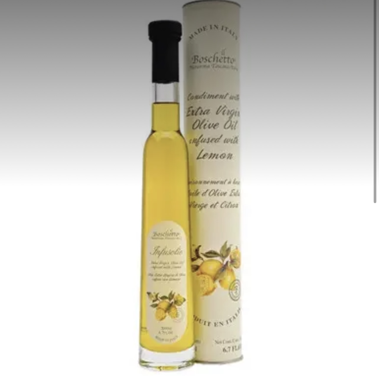Il Boschetto Lemon Infused Extra Virgin Olive Oil